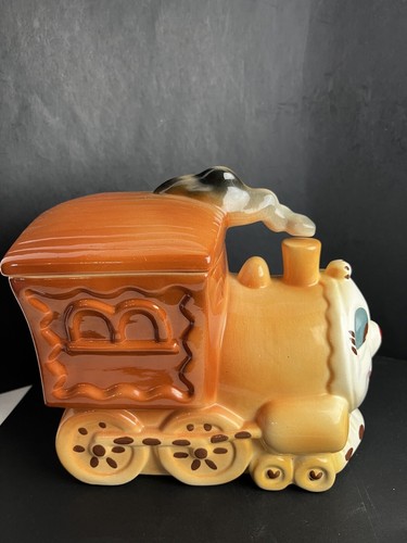 VTG Sierra Vista Ceramics Choo-Choo Train Cookie Jar Americana Pottery 1940s #50 - Picture 17 of 23