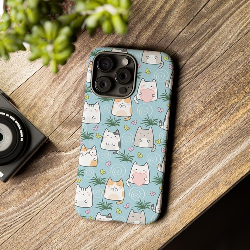 Cute Cat Phone Case, Kawaii Cat Lovers Mobile Cover - 第 59/277 張圖片