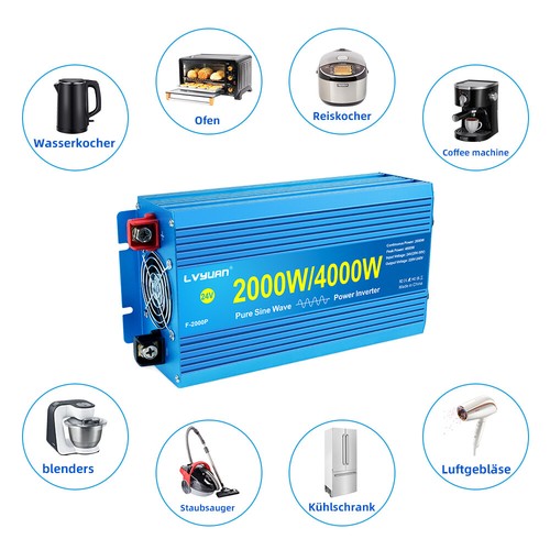 2000W 3000W 5000W 12V 24V to 230V Pure Sine Wave Voltage Converter Inverter - Picture 54 of 123