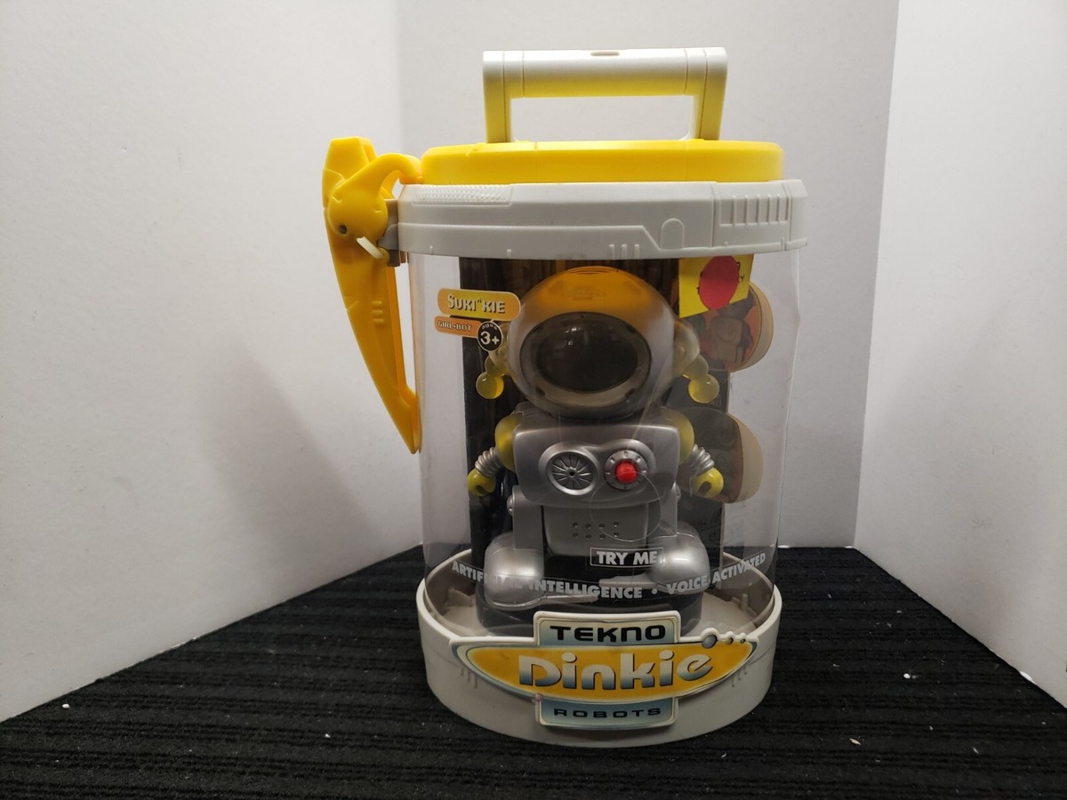 VTG 2001 Tekno Dinkie Robot Suki^Kie GIRL-BOT Voice Activated Manley Toy  Quest