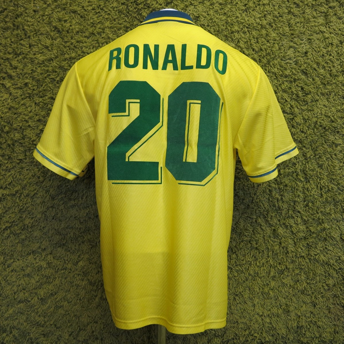 1994-1995 BRAZIL HOME FOOTBALL SHIRT RONALDO 20 PLAYER ISSUE