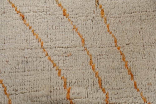 5'x9' Geometric Moroccan Oriental Area Rug Hand-knotted Wool IVORY Foyer Carpet - Picture 8 of 12