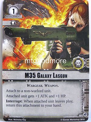 Warhammer 40000 Conquest LCG - M35 Galaxy Lasgun  #080 - What Lurks Below