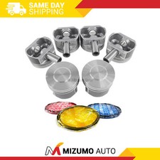 Pistons W Rings Fit Fits 02-08 Ford Mazda B3000 3.0l V6 Ohv 12v