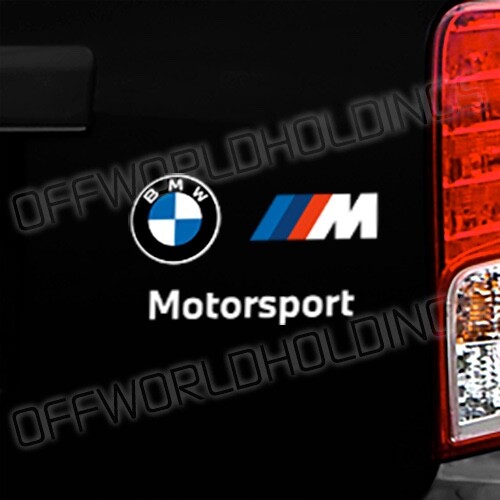 BMW M Motorsport 6" color decal sticker performance IMSA DTM WEC racing Rossi - Picture 1 of 5