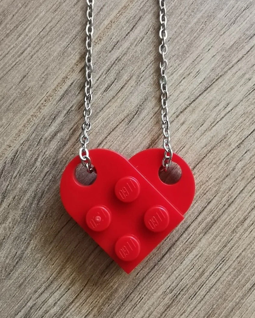 Lego necklaces that make clearance a heart
