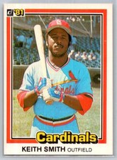 1981 Donruss Baseball #539 Keith Smith - VG - St. Louis Cardinals