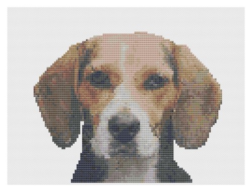 Abillyn Kit Point De Croix Chien Berger – Toile Prédessinée 11ct, Idéal Débutant, Décoration Murale