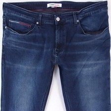 Mens Tommy Hilfiger SCANTON SLIM Stretch Slim Straight Blue Jeans W38 L32
