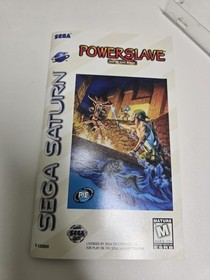 Powerslave Sega Saturn CIB Registration Card Authentic Tested Rare Manual 