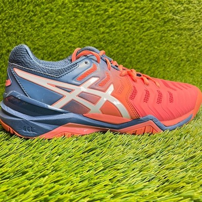 Asics Gel-Resolution 7 Womens Size 9 Pink Blue Athletic Running Shoes Sneakers