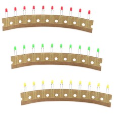 10er-Packs VISHAY TLLxxx 3mm stromspar LED low current diffus 2mA, rot/gr&uuml;n/gelb