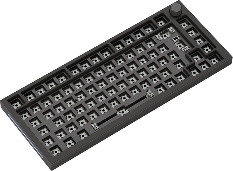 Glorious GMMK Pro 75 Barebones Mechanical Gaming Keyboard ISO Black Slate Frame