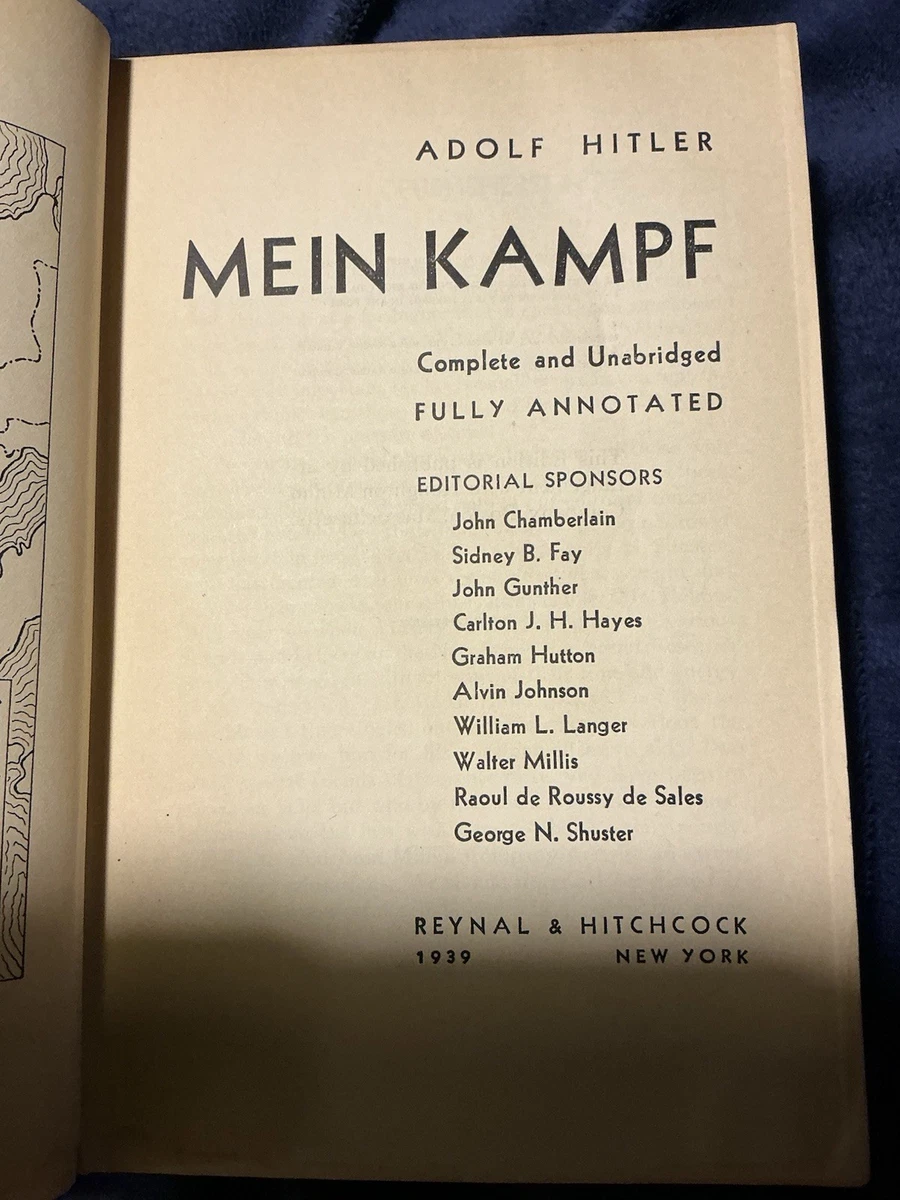 mein kampf first edition products for sale | eBay