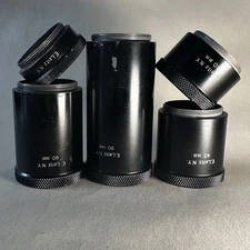 LEICA — E. Leitz NY L39 LTM Black Extension 5x Tube Set — 15, 30, 45, 60 & 90mm