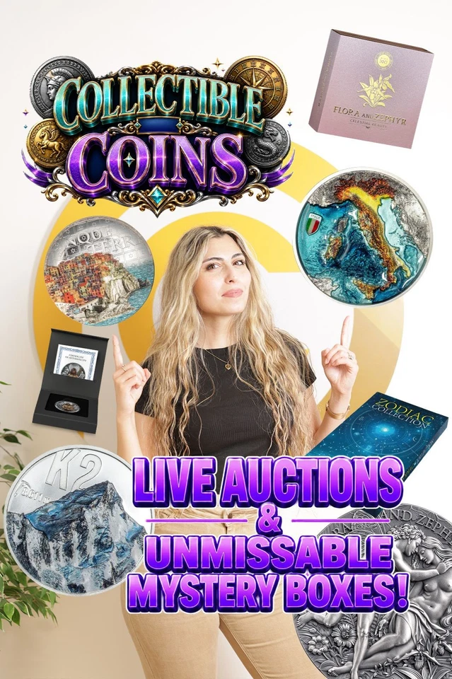 MODERN COLLECTIBLE COINS - AUCTIONS & BLIND BOXES!
