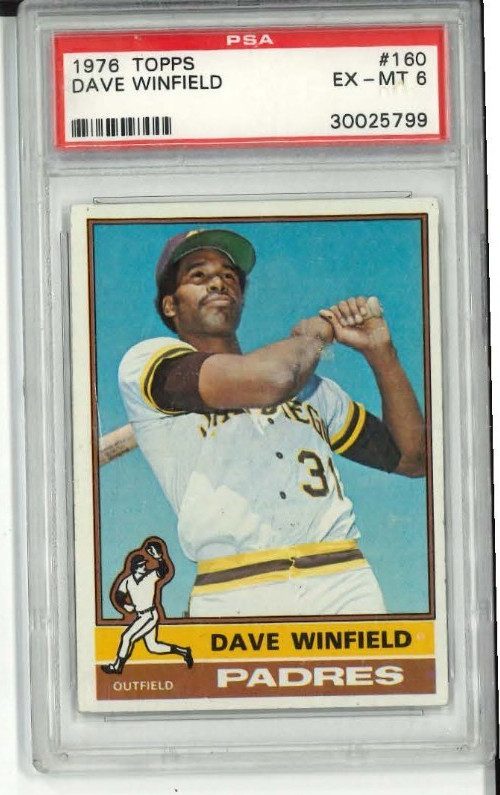 1976 Topps #160 Dave Winfield PSA 6 EX-MT HOF San Diego Padres