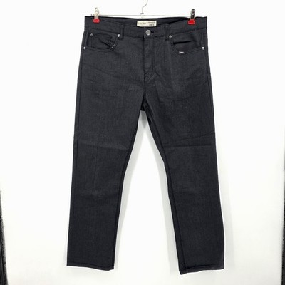 Racing Green Herren Jeans Schwarz Regular Fit Baumwolle Gr. 36S