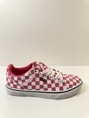 01253 Vans Womens Seldan Checkerboard Honeysuckle Pink Sneakers-US 8.5