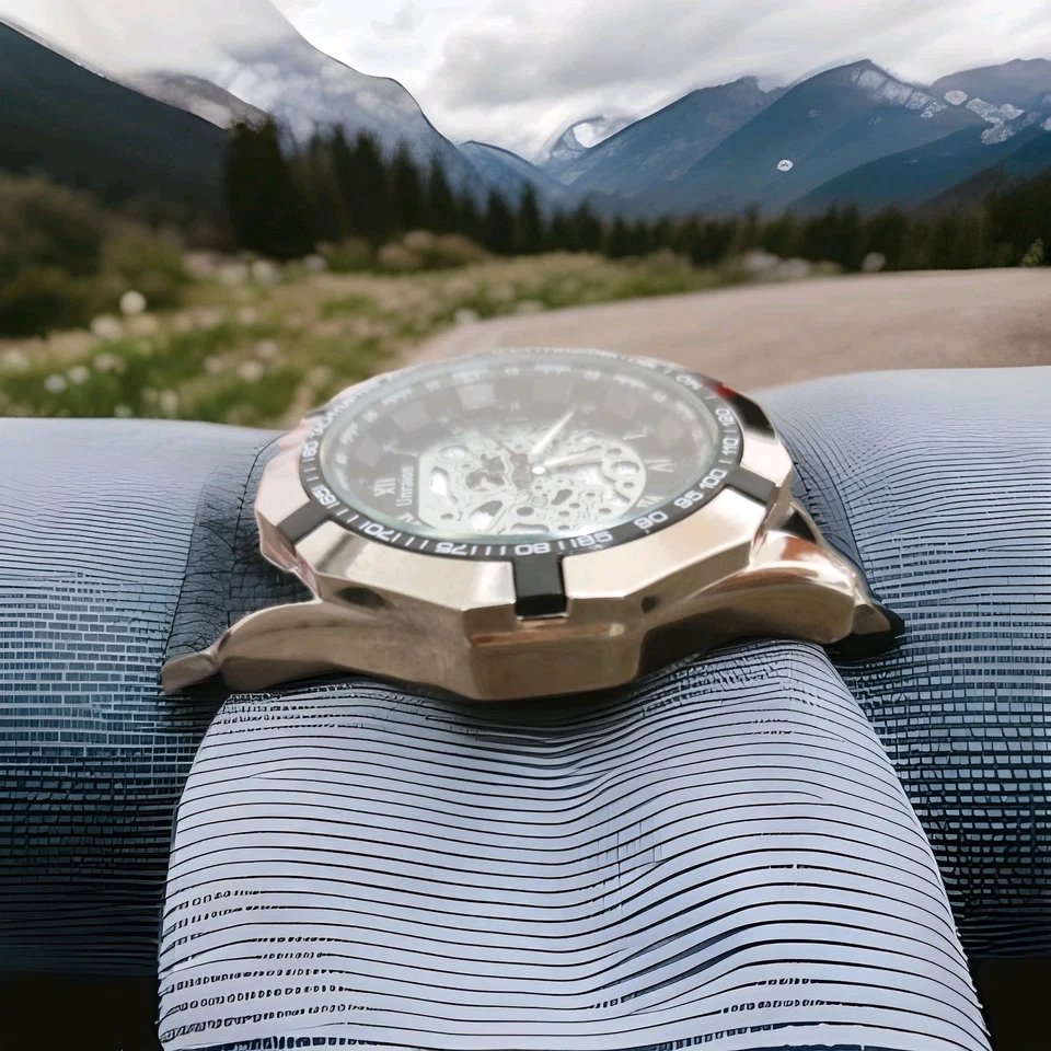 Orologio Uomo. Cassa Argento in Acciaio, Cinturino Argento in... - Immagine 4 di 4