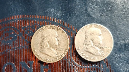 1949-D And 1949-S (90% SILVER)  FRANKLIN  HALF DOLLARS