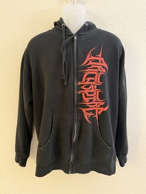 ARCHSPIRE Stay Tech Scream Feeding Hoodie size L Full Print Vintage SUPER RARE