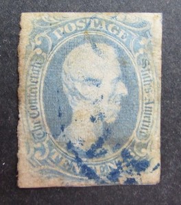 nystamps US CSA Confederate Stamp # 9a Used $550        U19x3568