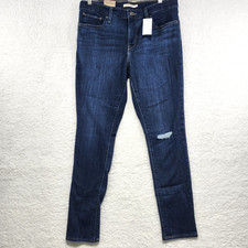 Levi's 311 Slimming Skinny Stellar Stretch Midrise Dark Wash Women's 31x30 Jeans