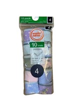Brand New Toddlers Size 4 T Underwear Girls 10 Pack Breathable Cotton Briefs