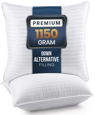 Utopia Bedding Bed Pillows for Sleeping Euro Pillows 26x26 Size White , Set ...