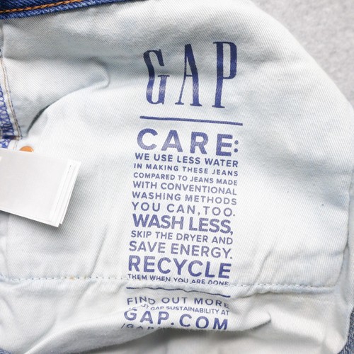 Gap Jeans Mens 42x32 Blue Boot Cut Straight Leg Stretch Sustainable ECO Denim - Picture 12 of 18