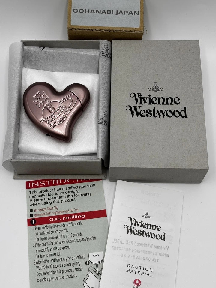 Vivienne Westwood Heart Electronic Gas Lighter 2025 Valentine New