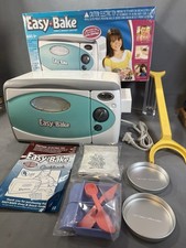 Vintage 2007 Easy Bake Oven White Teal/Turquoise Hasbro - NEW Open Box VG 