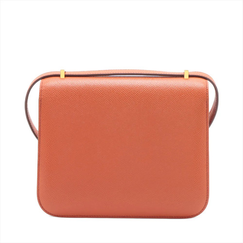 Hermès Constance 3 Mini 18 Miroir Veau Epsom Terre battue raccordi in metallo dorato con: - Foto 2 di 18