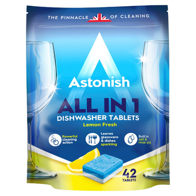 Tabletki do zmywarki Astonish All-in-1 Lemon Fresh 42 szt