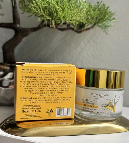 Taylor & Finch Vitamin C+ E with Peptides Face Cream Brighten & Nourish - Picture 2 of 2