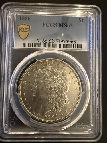 1886 Morgan Dollar MS62