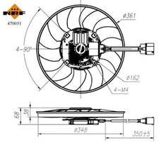 FOR NRF 470051 AUDI Q5 3.0D 09- RADIATOR FAN