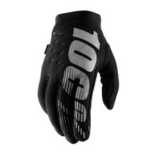 100% Brisker Glove - Women's Black/Grey, S