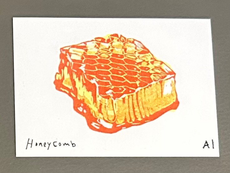 Rare Anastasia Inciardi "Honeycomb" Mini Print