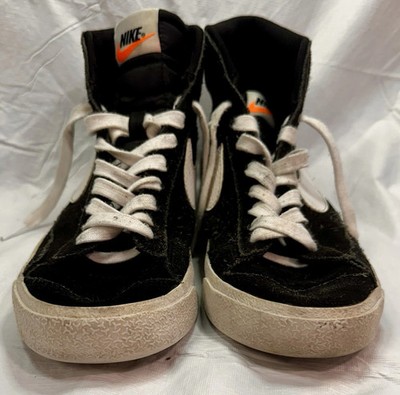 Nike SB Zoom Mid  77 Blazer Black White Suede Size Men s 7Y US