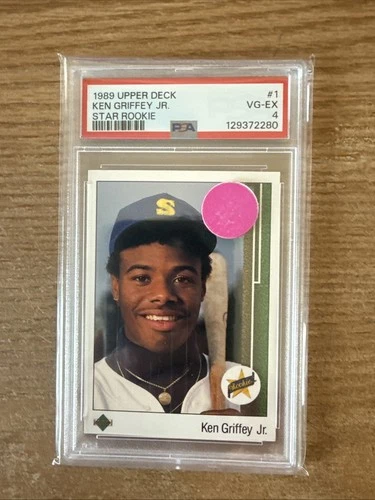 1989 Upper Deck - Star Rookie Ken Griffey Jr #1 (RC) PSA 4