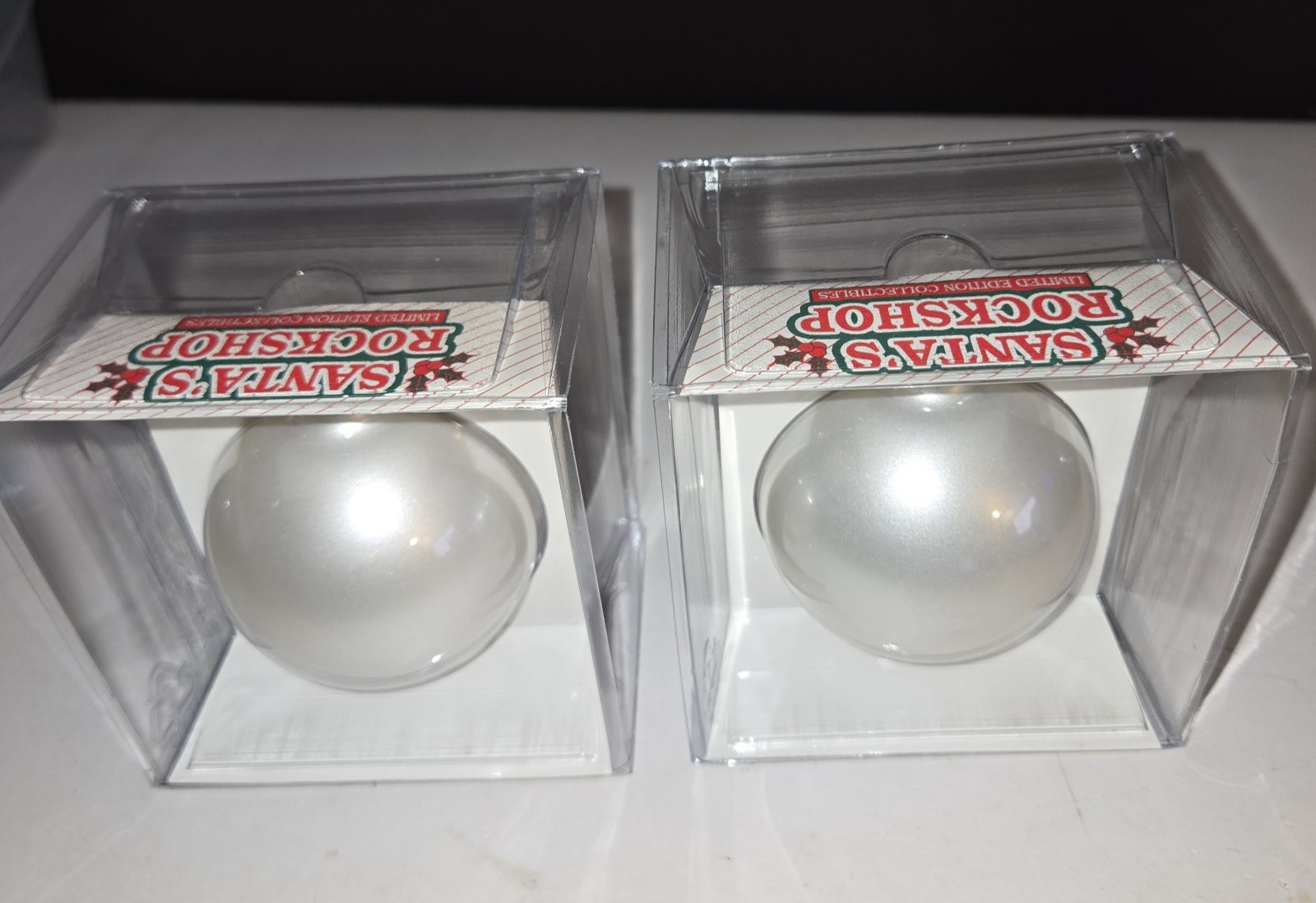 Vintage Randy Travis Christmas Ornament Santa's Rockshop 1997 NOS - Lot of 2