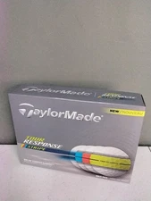 TAYLORMADE TOUR RESPONSE STRIPE NEON MULTI PACK 2025 GOLF BALL DOZEN