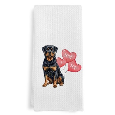Rottweiler Kitchen Towels Funny Dish Tea Hand Towel Bathroom 16x24 Inch