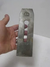 VINTAGE ANTIQUE BUCK BROTHERS 2 1/4"  WIDE WOOD PLANE BLADE IRON CUTTER