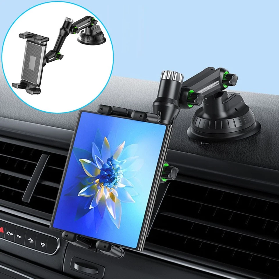 Car Mount Car Phone Holder Phone Stand For 4.7-12" iPhone iPad Tablet Universal - Image 2 of 4
