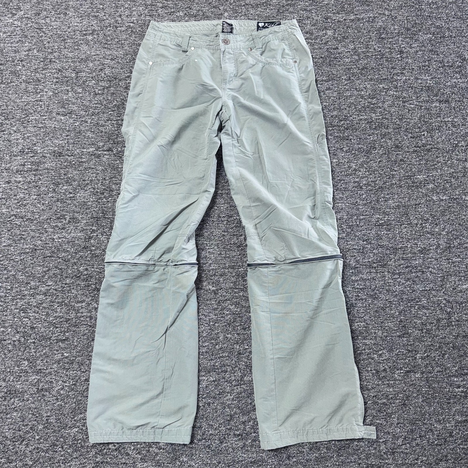Vintage Kuhl Mountain Culture Zip Leg Outdoor Pants Womens - Sz 6 Gray