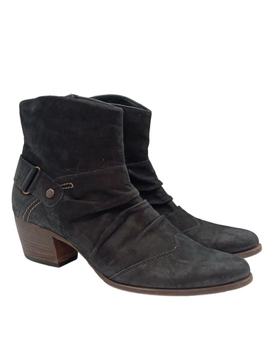 PAUL GREEN Stivaletto con zip Donna Scarpina di lana Taglia IT 39 nero