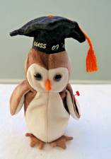 TY BEANIE BABIES WISE THE OWL CLASS OF '98 WITH TAGS